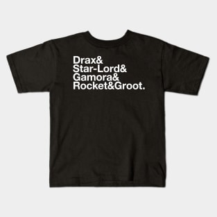 Guardians of Helvetica Galaxy Kids T-Shirt